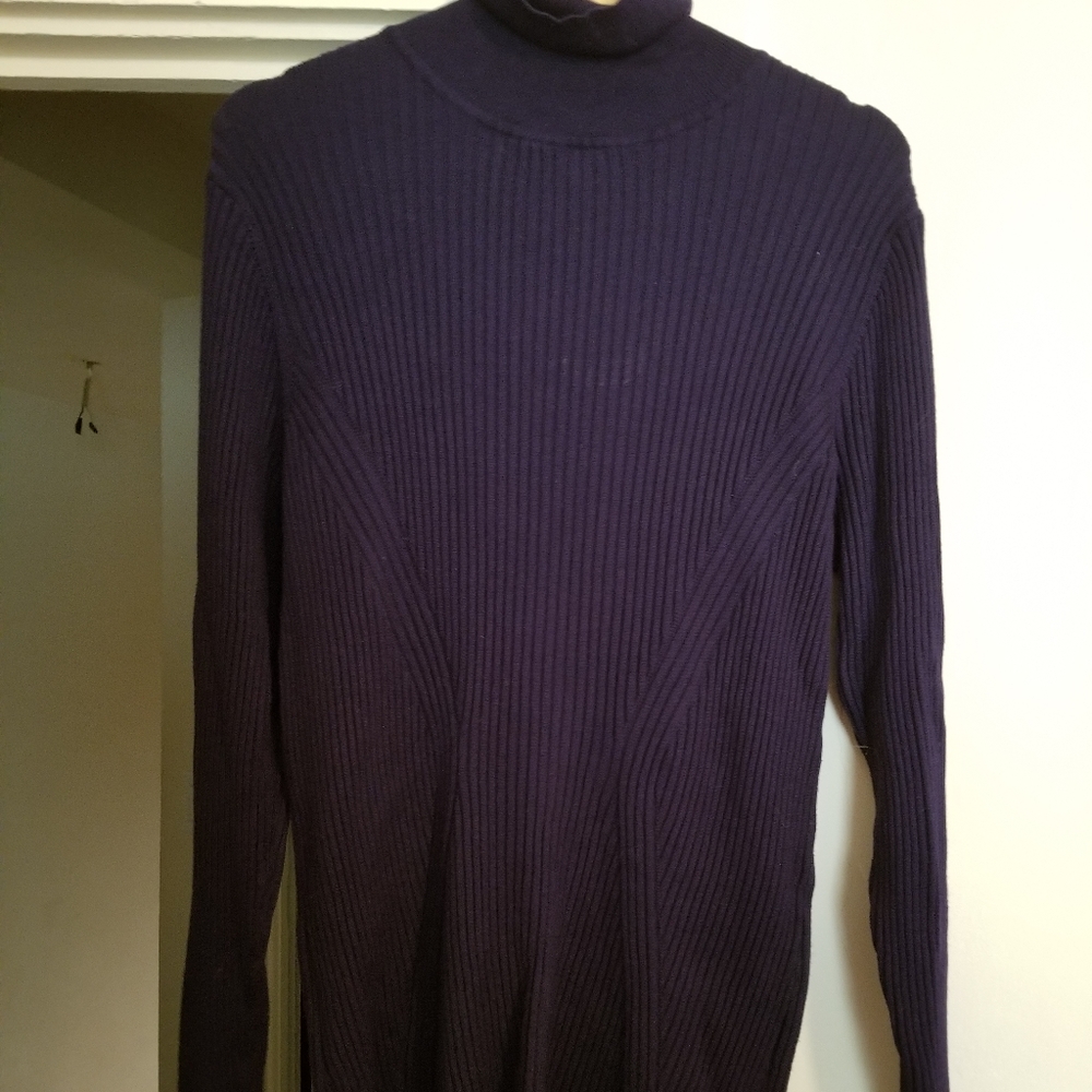 Lane Bryant rib-knit turtleneck sweater